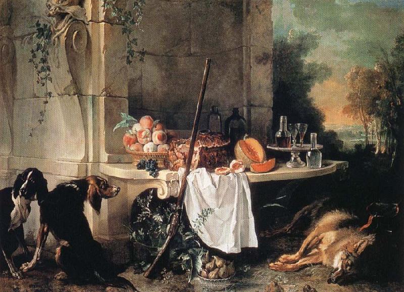 Jean Baptiste Oudry Dead Wolf Sweden oil painting art